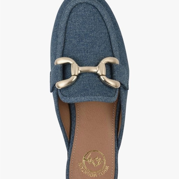 White Mountain Stylish Vintage Blue Castor Mule for Women Size 6 - Picture 3 of 10